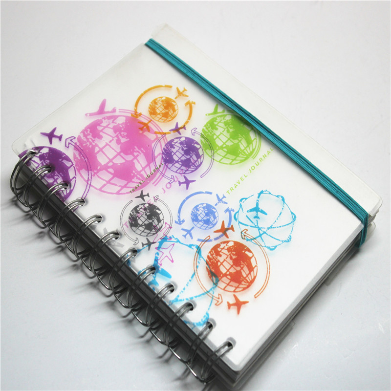 Inel de acoperire din plastic Binder Note Book cu bandă elastică